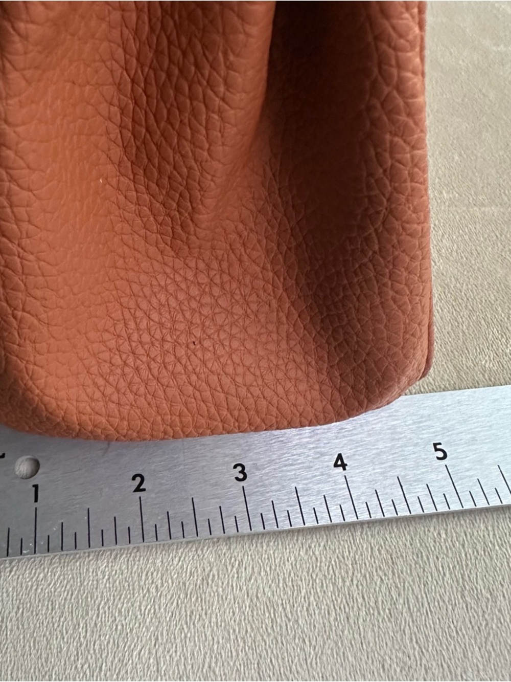 Caramel Structured Top Handle Bag | Gold Hardware | Chic Classic Style - Picture 11 of 17